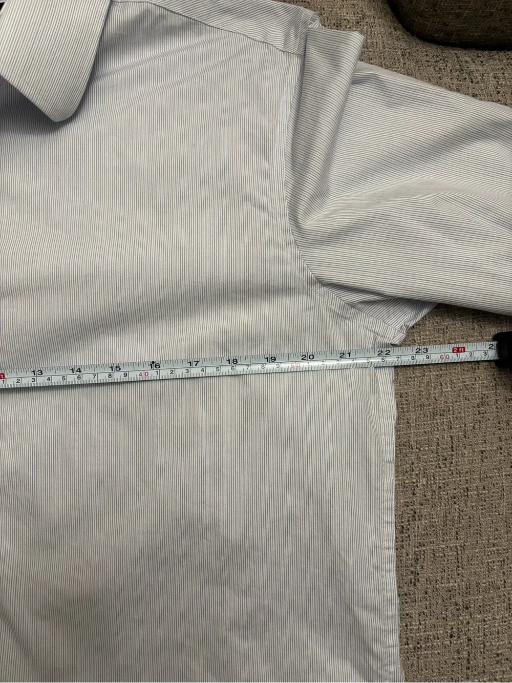 Banana Republic Blue Cotton Men's Dress Shirt Slim Fit